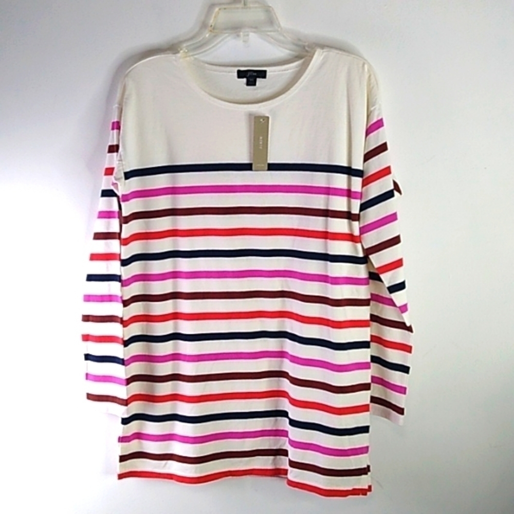 J Crew - Long Sleeve Striped Tee - Size XS